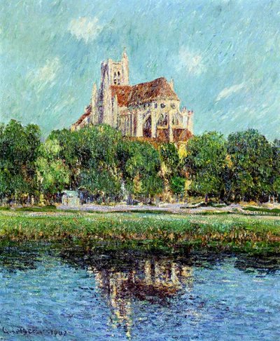 The Cathedral at Auxerre by Gustave Loiseau